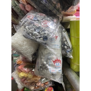 Phôi nút bọc vải đủ số từ 12 đến 28 (chân nhựa - chân nhôm)