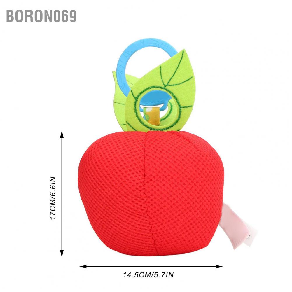 Boron069 Stroller Toy Hanging Plush Baby Bed Caterpillar Eating Fruit Shape for Newborns