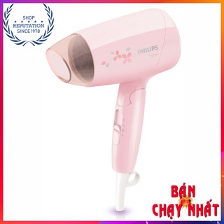 Máy sấy tóc du lịch Philips BHC010 màu hồng có thể gập gọn