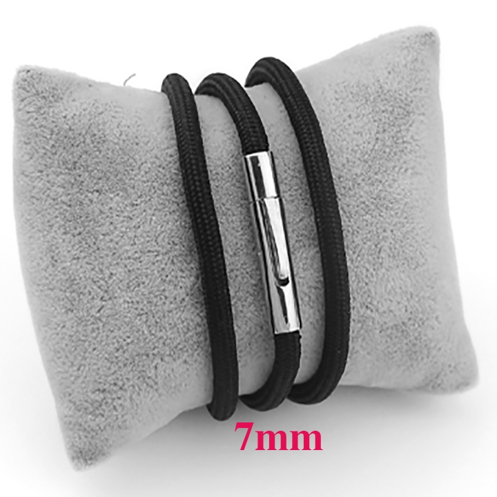 Dây chuyền nam dù thái cao cấp 7ly khóa inox trắng sáng đẹp, bao ngầu, thể hiện đẳng cấp phái mạnh