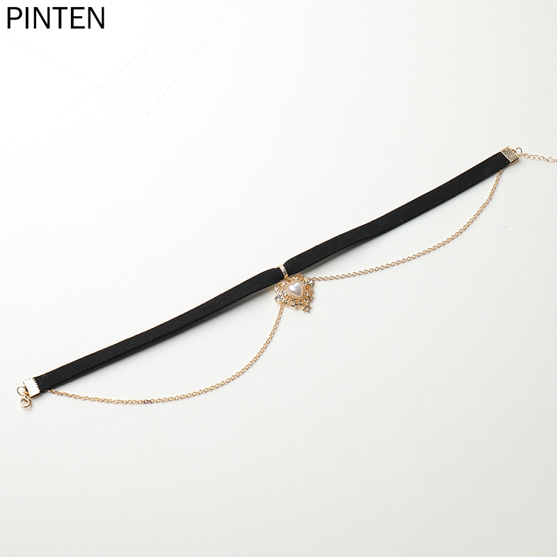 Vòng Cổ Choker Nhung Mặt Trái Tim Phong Cách Retro | BigBuy360 - bigbuy360.vn