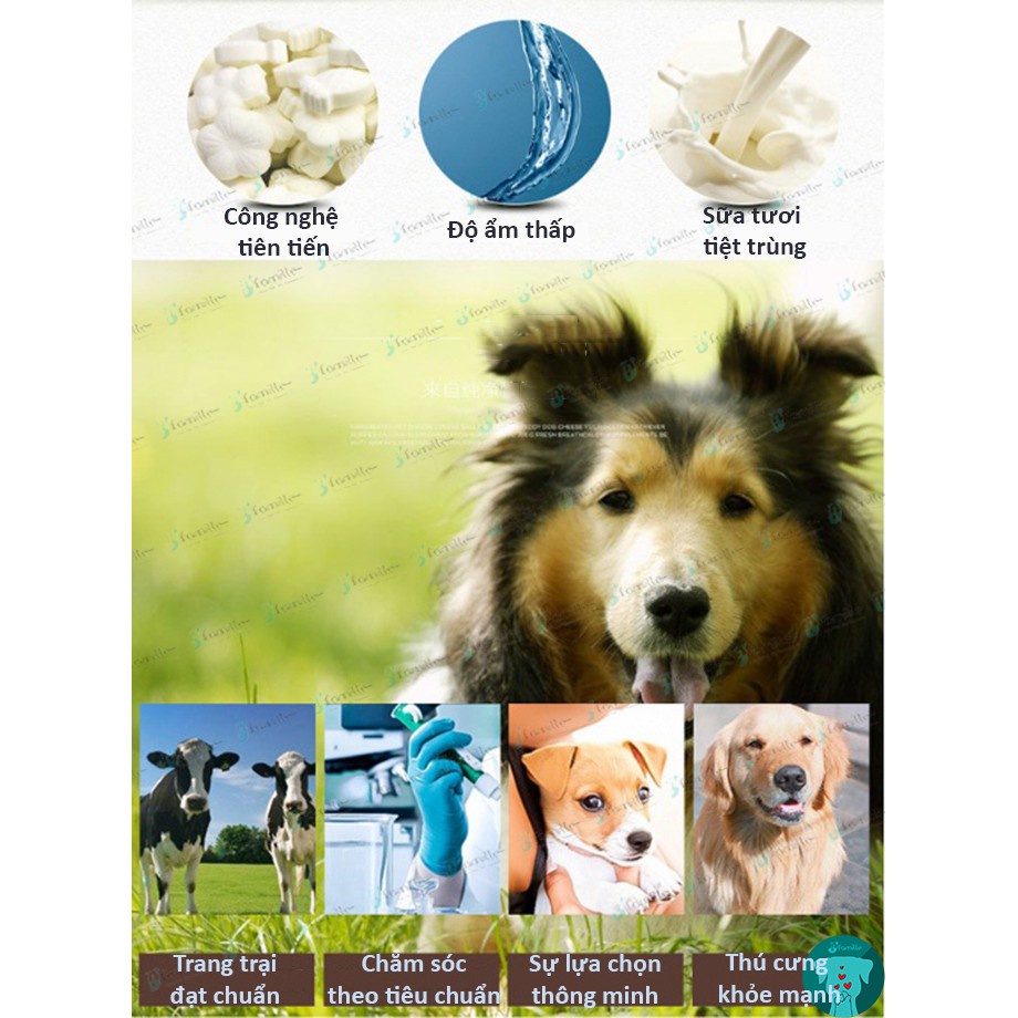 [SỮA BÒ TIỆT TRÙNG]Viên Sữa Bông Mai JFamille, Bổ Sung Canxi, Chắc Khỏe Xương, Ít Béo, Dễ Hấp Thu. JF99