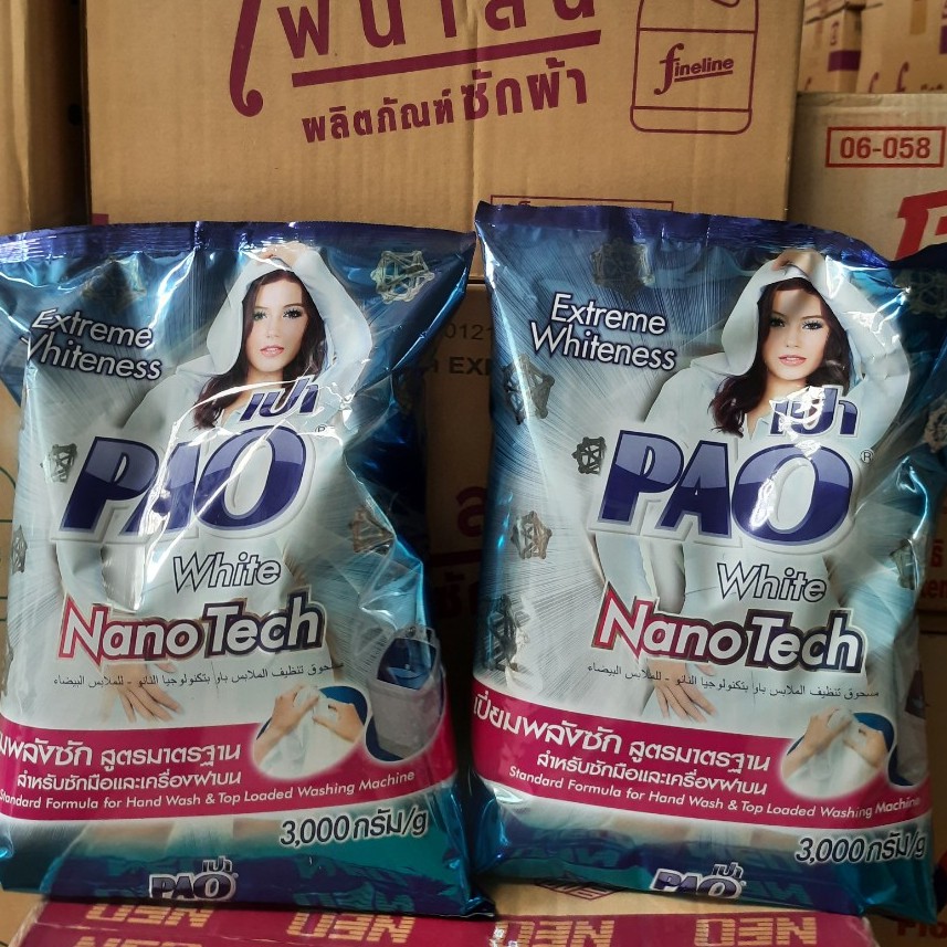 (KTT) Bột giặt PAO 2.70 kg- Thái Lan ( không nhớt, không làm khô và ngứa da)