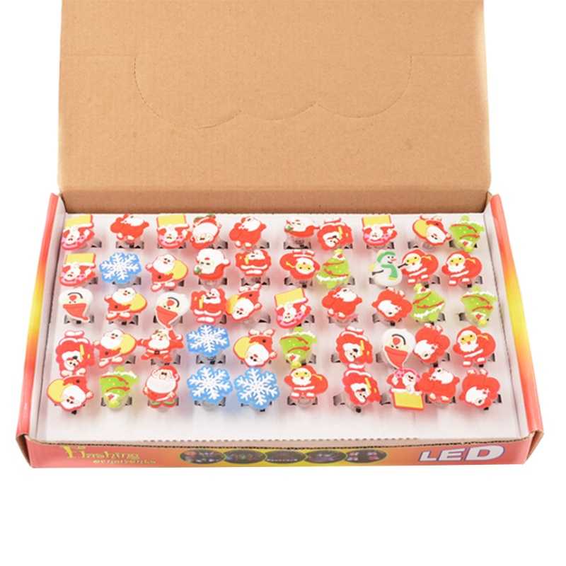 Sa Set 50 Nhẫn Đeo Khớp Ngón Tay Phát Sáng Trong Đêm Halloween