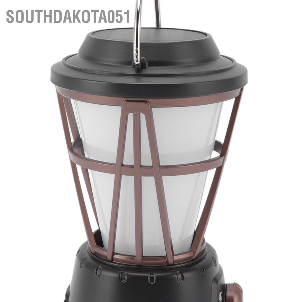 [Hàng HOT] Đèn lều cắm trại ngoài trời sạc năng lượng mặt trời Retro【Southdakota051】
