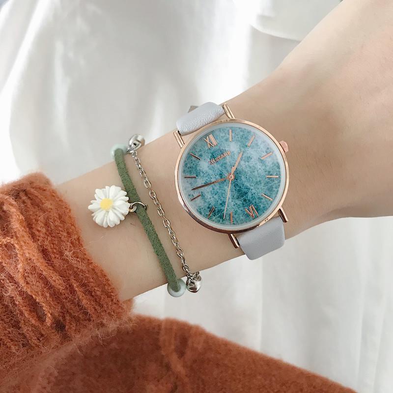 Winner Đồng Hồ Đeo Tay Mặt Nhỏ Thời Trang Nữ Đơn Giản Phong Cách retro Mùa Hè Mát Mẻ Giản Đơn Giản