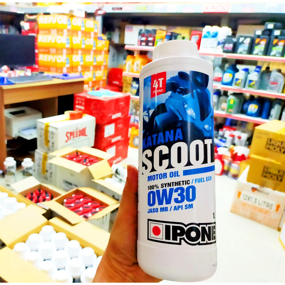 Nhớt Ipone tổng hợp 4T Katana Scoot 0W-30 dành cho xe ga