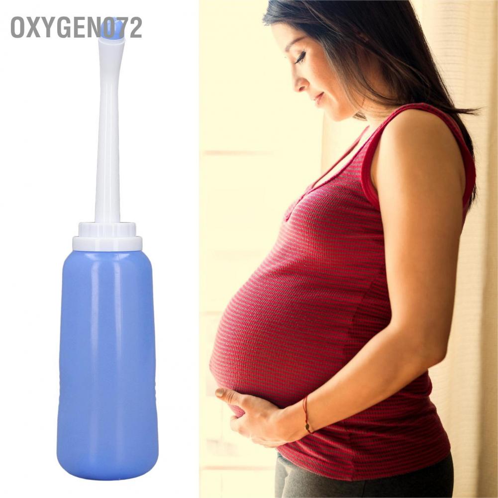 Oxygen072 500ml Chậu rửa vệ sinh du lịch di động Độ đàn hồi mạnh Tiết kiệm nước Bình có vòi xịt dành cho phụ nữ Trẻ sơ