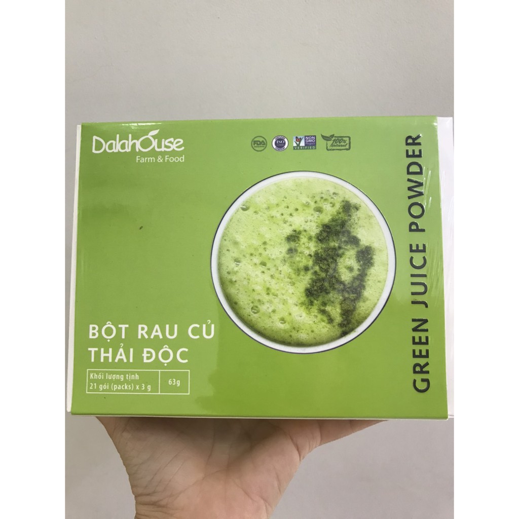 Bột rau củ thải độc detox Dalahouse sấy lạnh nguyên chất 21 gói x 3gr