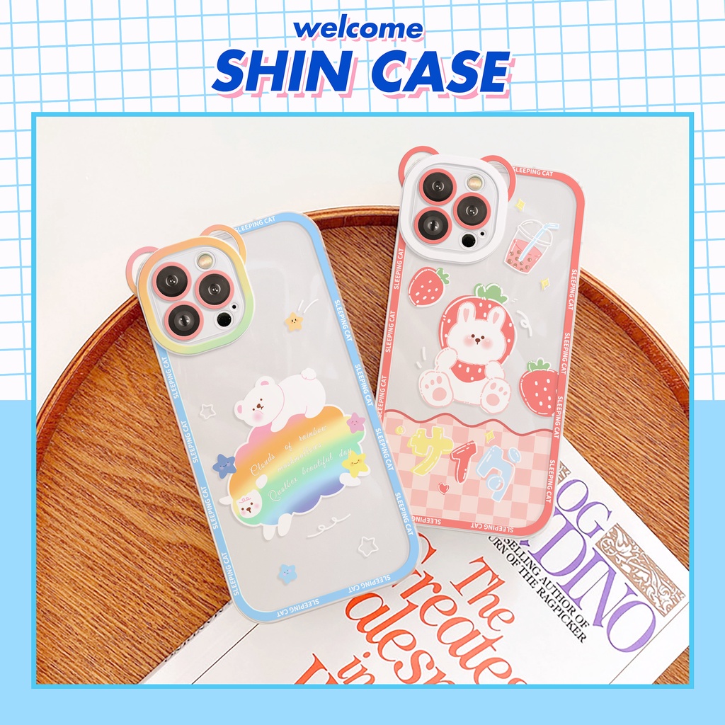 Ốp lưng iphone camera gấu sleeping bear 6/6plus/6s/6splus/7/7plus/8/8plus/x/xs/11/12/13/14/pro/max/promax/plus/shin/case