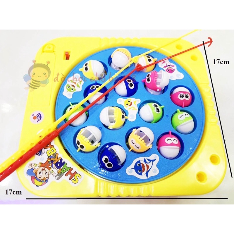 Bộ đồ chơi câu cá trẻ em cá mập baby shark-