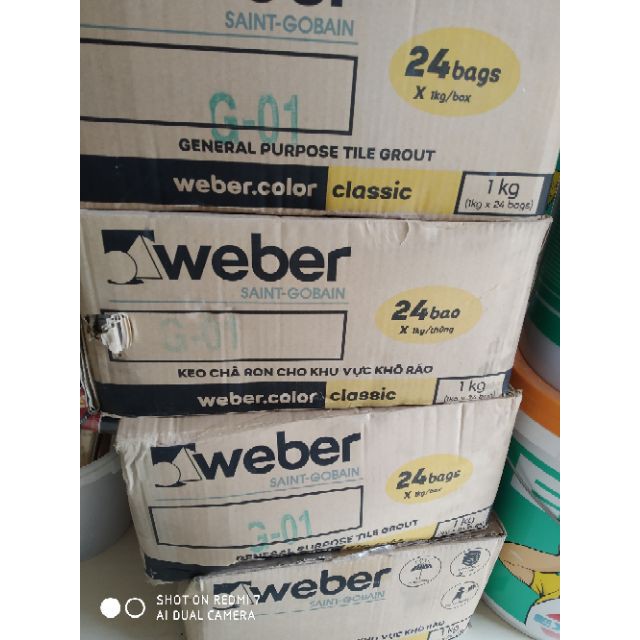 Keo chà ron weber bich 1kg trắng