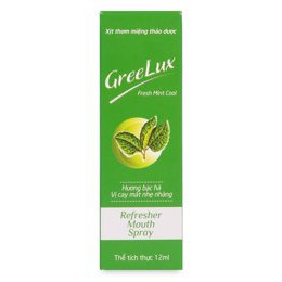 Xịt thơm miệng thảo dược Greelux hương bạc hà-12ml