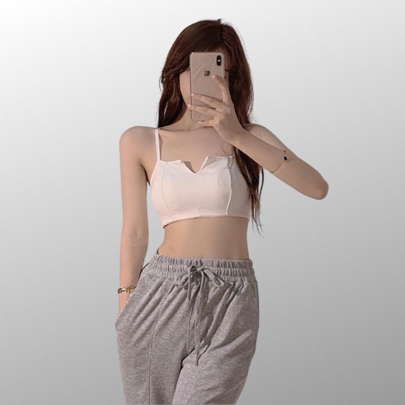 Áo Bra Thun 2 Dây AN Mút Mỏng 2 Dây Nâng Ngực Co Giãn 1805