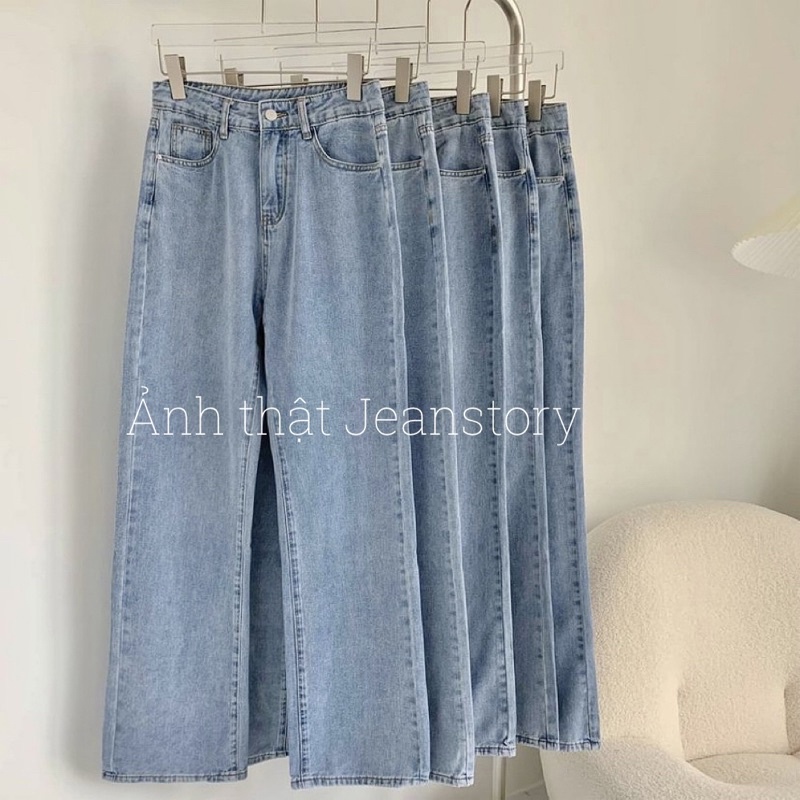 Quần Josie Jeans Ống Suông Xanh Nhạt