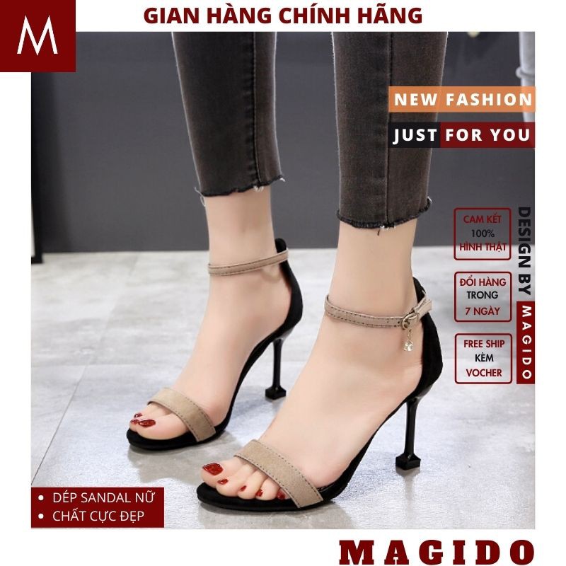 (MUA 1 TẶNG 5+ ẢNH THẬT)sandal cao ghót 7 phân giầy sandal cao ghót nữ ,7-10p cực chất, phong cách hàn quốc MAGIDO