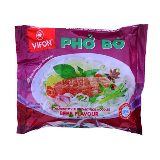 (10 gói) Phở Bò Vifon gói 80g