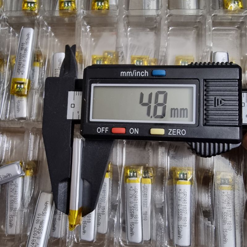 Pin Lithium Polymer 481037 có mạch bảo vệ / 3.7v 150mah