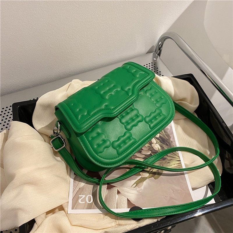 Túi Đeo Vai Cỡ Nhỏ Kết Cấu Yên Ngựa Thời Trang Mùa Xuân Cao Cấp Cho Nữ