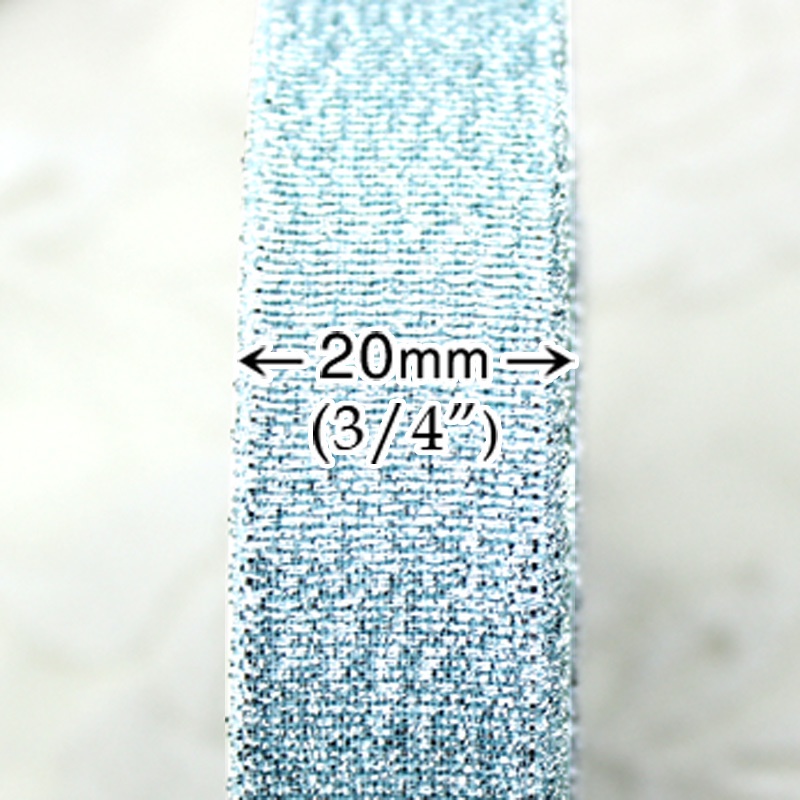 Cuộn dây ruy băng ánh kim trang trí thủ công cho tiệc cưới gói quà cỡ 25'' (20mm)