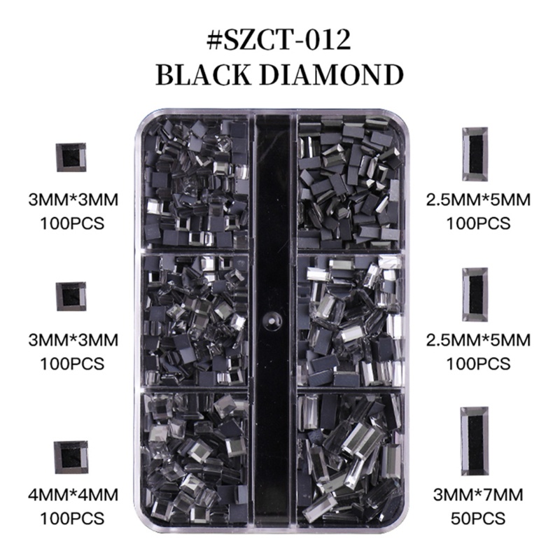 Hạt Đá Nhiều Màu Sắc Đính Móng Tay 3D DIY