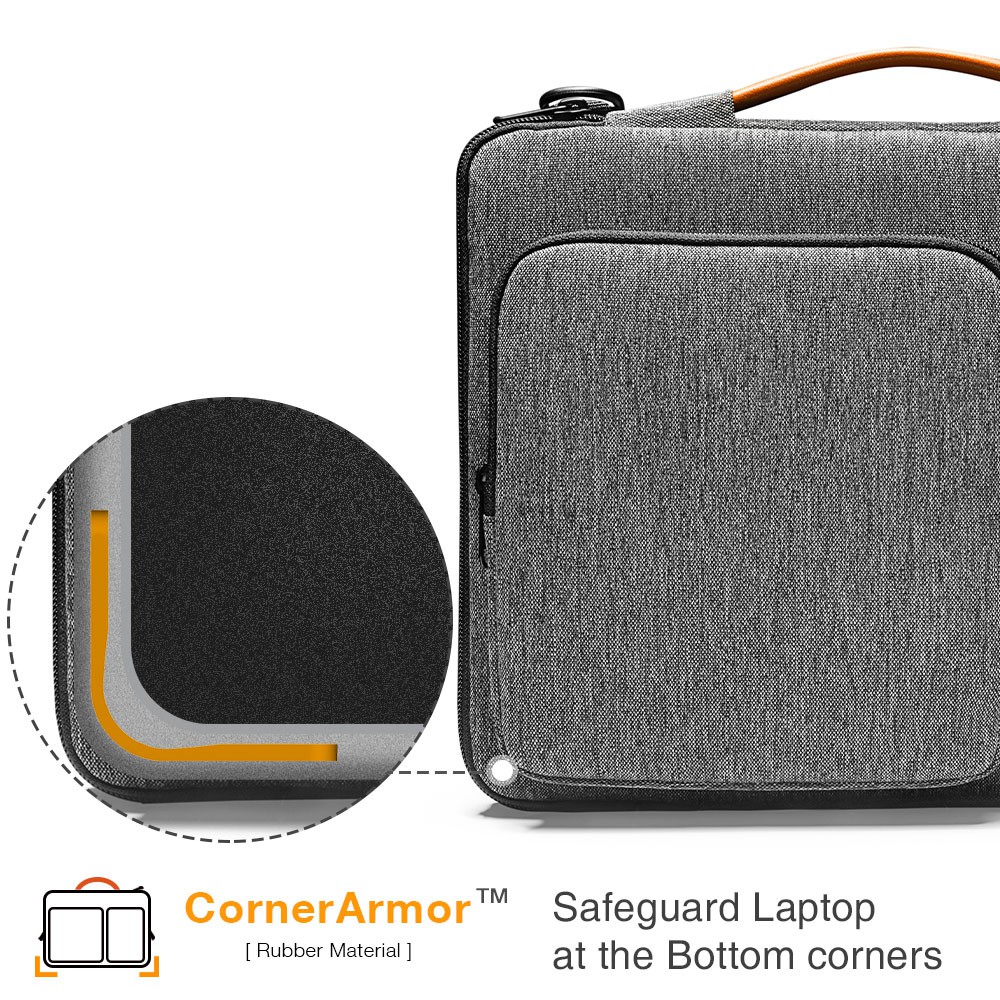 TÚI ĐEO TOMTOC A42 (USA) 360* SHOULDER BAGS MACBOOK PRO 13" /PRO 15″/MACBOOK 16″ GRAY