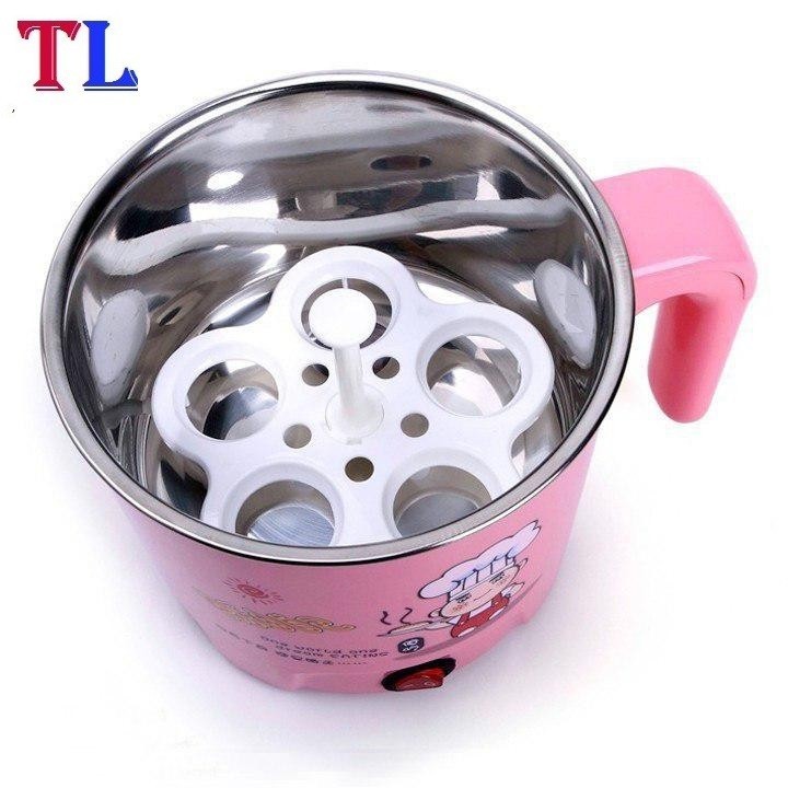 nồi điện nấu mì siêu tốc 1,6l mini đa năng 2 tong 1 4.8