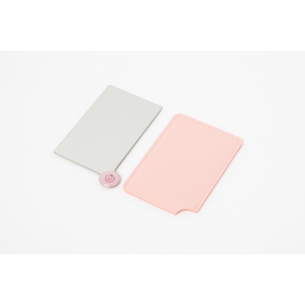 Gương Soi Cầm Tay ARTBOX Hàn Quốc Họa Tiết Quả Đào Có Bao Da Bảo Vệ