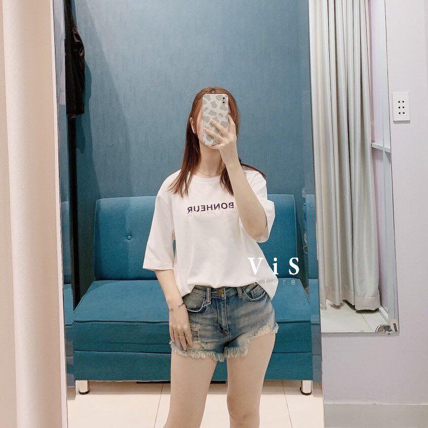 ÁO THUN NỮ FORM RỘNG DẤU QUẦN