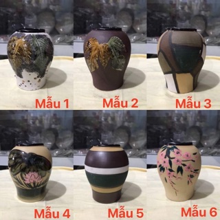 Lọ hoa gốm sứ Bát Tràng Cao 13cm