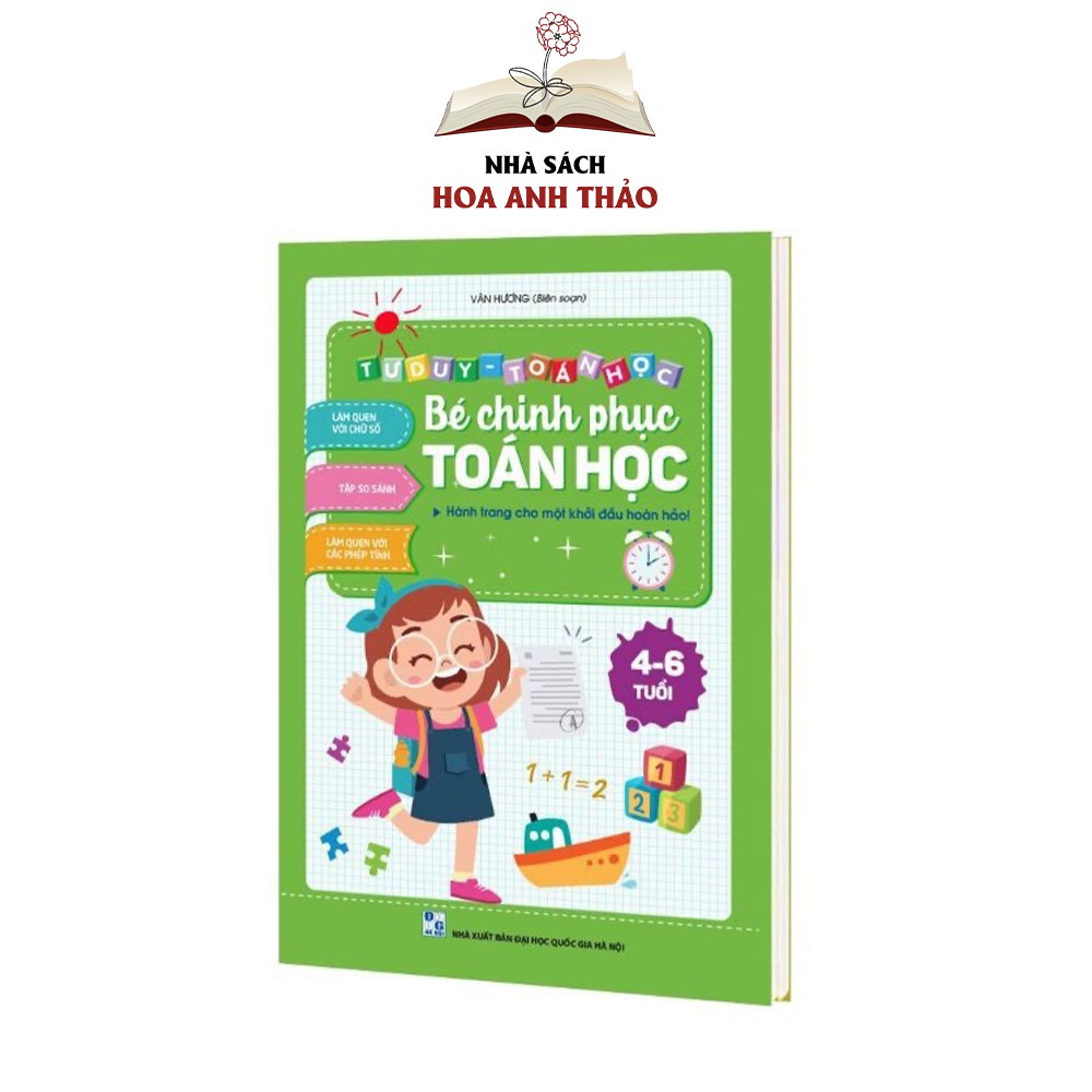 Sách - Tập đánh vần tiếng việt và bé chinh phục toán học kèm flashcard chữ cái combo 2 cuốn