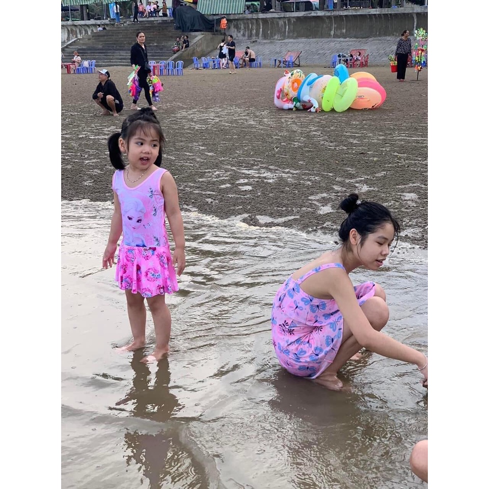 BỘ ĐỒ BƠI LIỀN THÂN HÌNH ELSA DỄ THƯƠNG CHO BÉ - TỪ 10-18KG