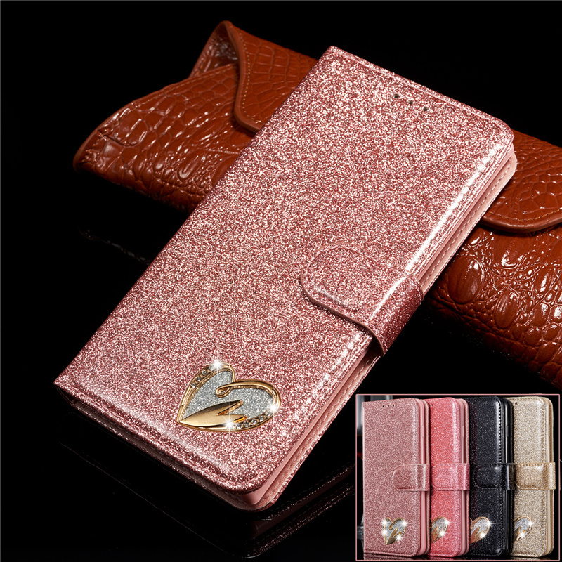 Flip Casing Samsung Note 20 Ultra Note 8 9 10 Pro S9 S8 Plus Leather Case Cute Love Shining Starry Sky Special Lovely Cover