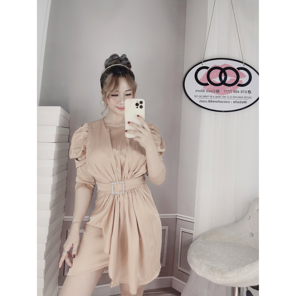 Đầm dự tiệc dáng suông vải Lụa phong cách sang trọng đẳng cấp - DA004 | BigBuy360 - bigbuy360.vn