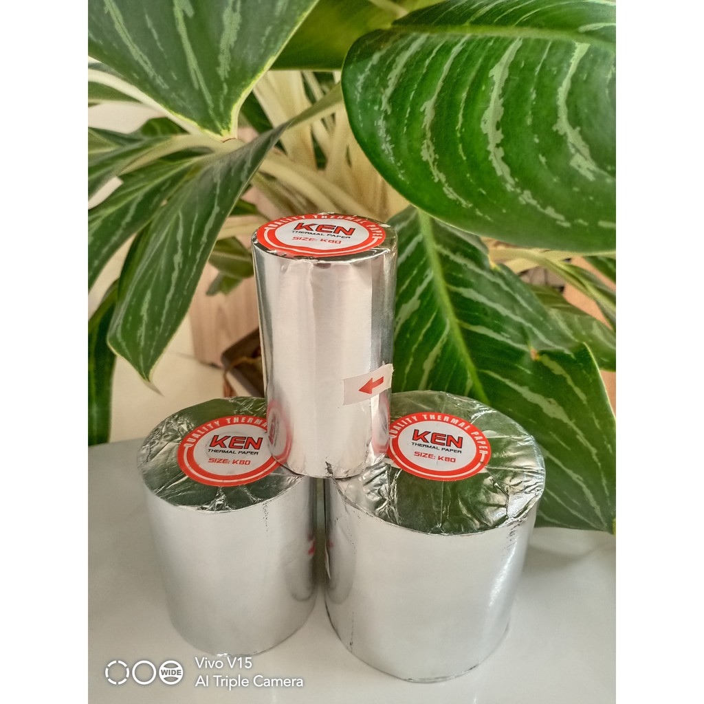 05 Cuộn LỚN K80 Giấy In Nhiệt , Giấy In Hóa Đơn , Giấy in Bill 80x80