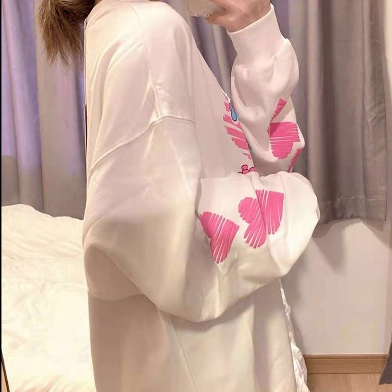 Áo Sweater Cổ Tròn Dáng Rộng Thời Trang Mùa Đông Dành Cho Nữ