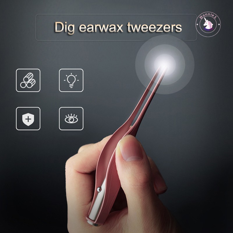 Nhíp gắp ráy tai tích hợp đèn LED vệ sinh tai cho bé