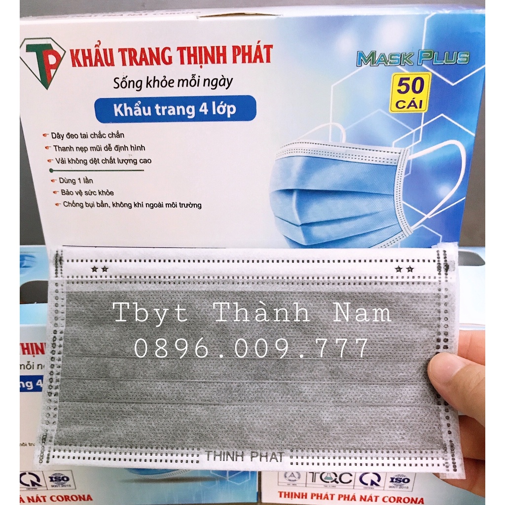 HỘP KHẨU TRANG Y TẾ 4 LỚP CAO CẤP KHÁNG KHUẨN THỊNH PHÁT