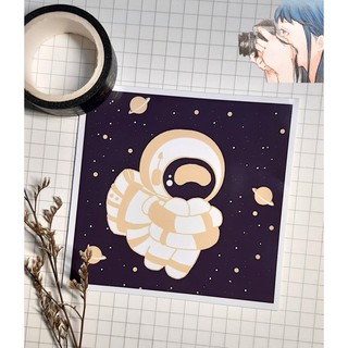 Tờ Bullet Journal sticker: Phi hành gia