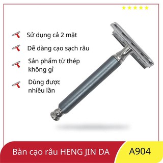 [ Giá Tốt ] Dao Cạo Râu Cổ Điển INOX Cán Tháo Rời 👳 Cạo Râu Cổ Điển, Đẹp, Sang Trọng, Sạch