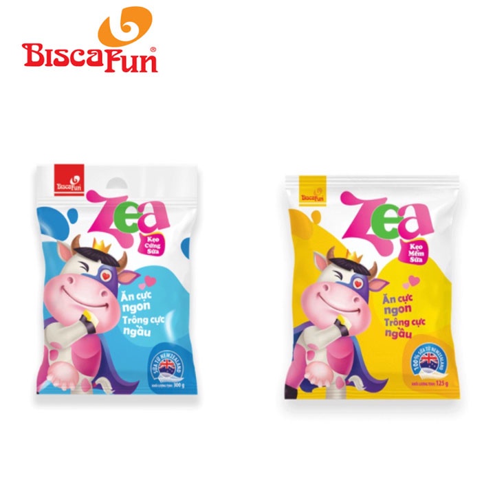 Kẹo Bò Sữa Mềm Zea Biscafun 70gr - Kẹo Sữa Newzealand