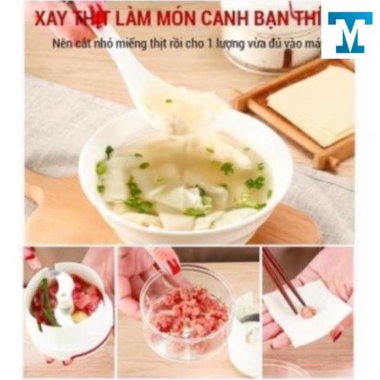 Máy Xay Hành, Tỏi, Ớt Mini Tiện Dụng ( Có Video ) Tiện dụng Có tặng kèm quà DAVAL HOUSE MXT-001