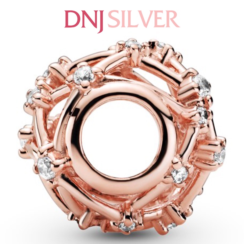 Charm bạc 925 cao cấp, hàng chuẩn bạc - Charm Openwork Star Constellations thích hợp để mix vòng tay charm - DN164