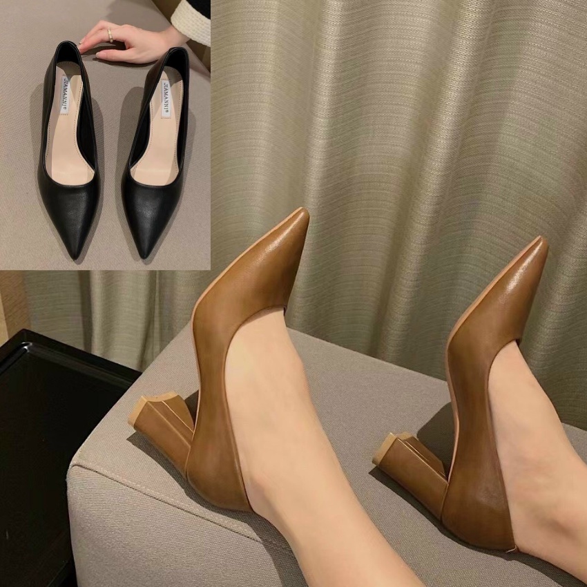 Giày cao gót nữ hót 2021 BK STORE, da mềm đi làm, đi chơi, êm &amp; ôm chân CG03