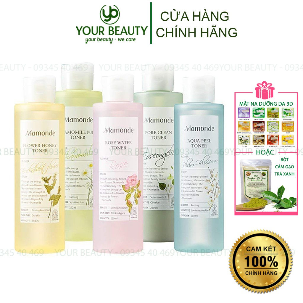 Nước cân bằng làm sạch và cung cấp độ ẩm Mamonde Toner 250ml