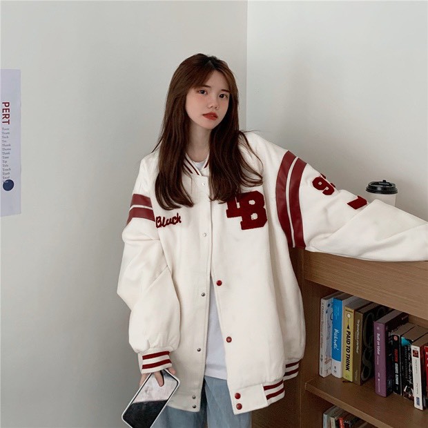 Áo Khoác Nỉ Bomber Phối Màu Unisex Nam Nữ Form Rộng Ulzzang NB02