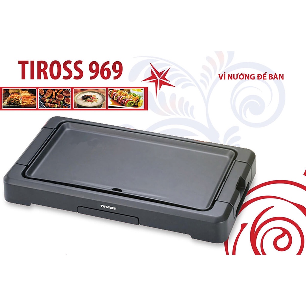 Vỉ Nướng Điện Tiross TS969 Công Suất 1900W