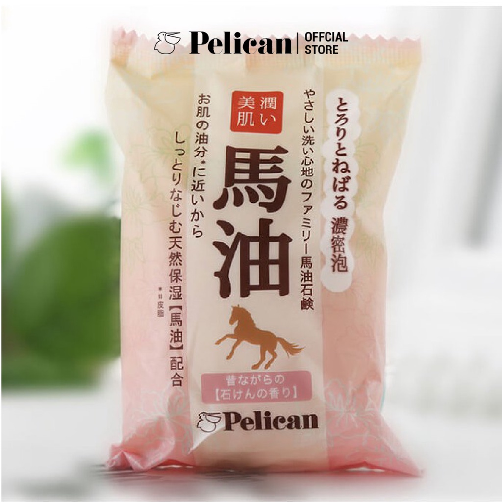 Xà phòng rửa mặt chiết xuất từ dầu ngựa Pelican Family Soap Horse Oil 100g