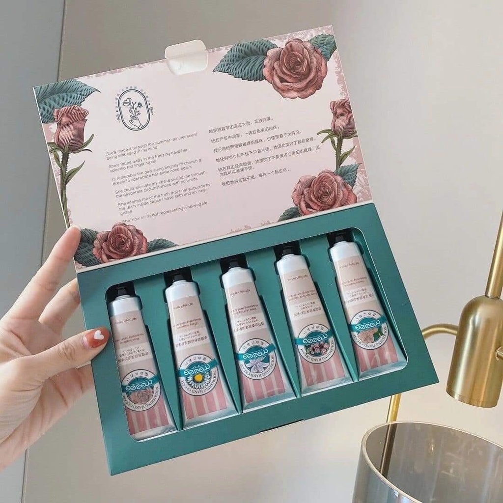 SET 5 TUÝP KEM DƯỠNG DA TAY HƯƠNG NƯỚC HOA MEZZE