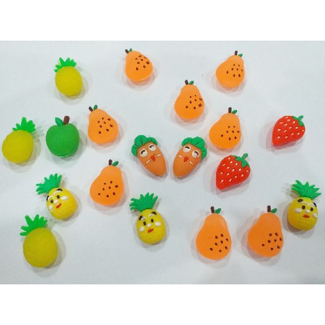 Charm cà rốt/dâu/thơm/lê/táo